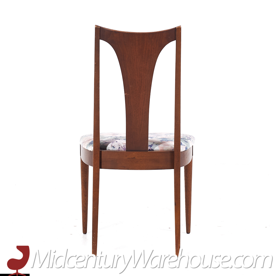 Broyhill Brasilia Mid Century Walnut Dining Chairs - Set of 8