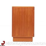 Dyrlund Mid Century Tambour Teak Credenza with Hutch