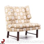 Edward Wormley for Dunbar Mid Century Lounge Wingback Lounge Chairs - Pair