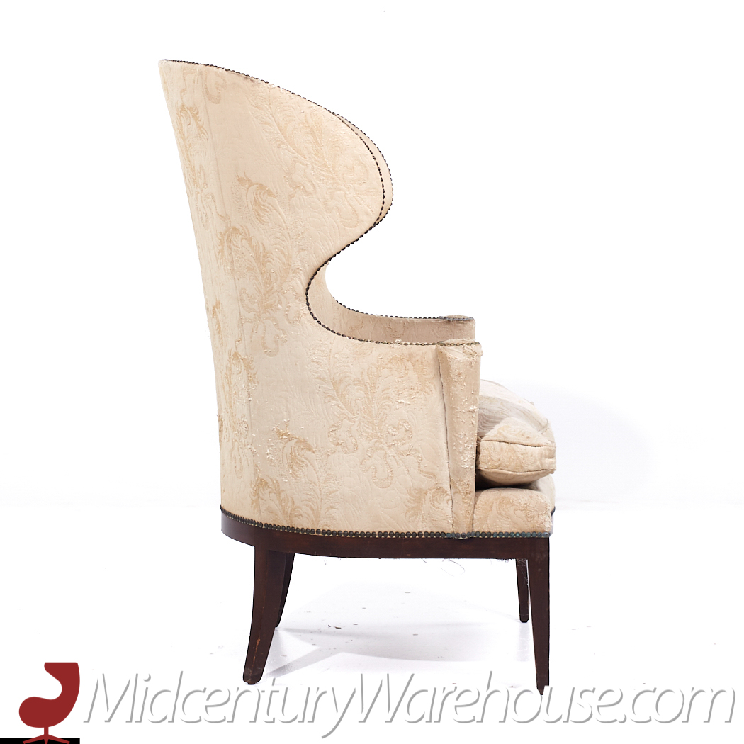 Edward Wormley for Dunbar Model 1038 Mid Century Wingback Lounge Chair