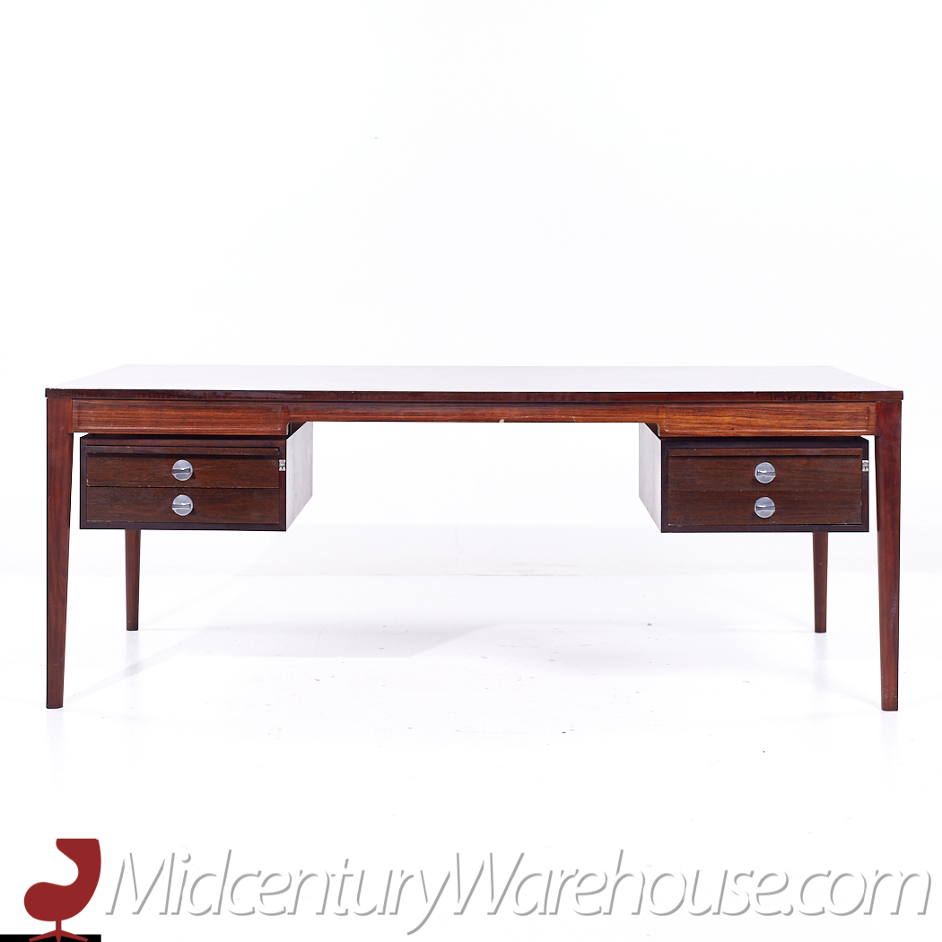 Finn Juhl for France and Sons Fd 951 Mid Century Rosewood Diplomat Desk