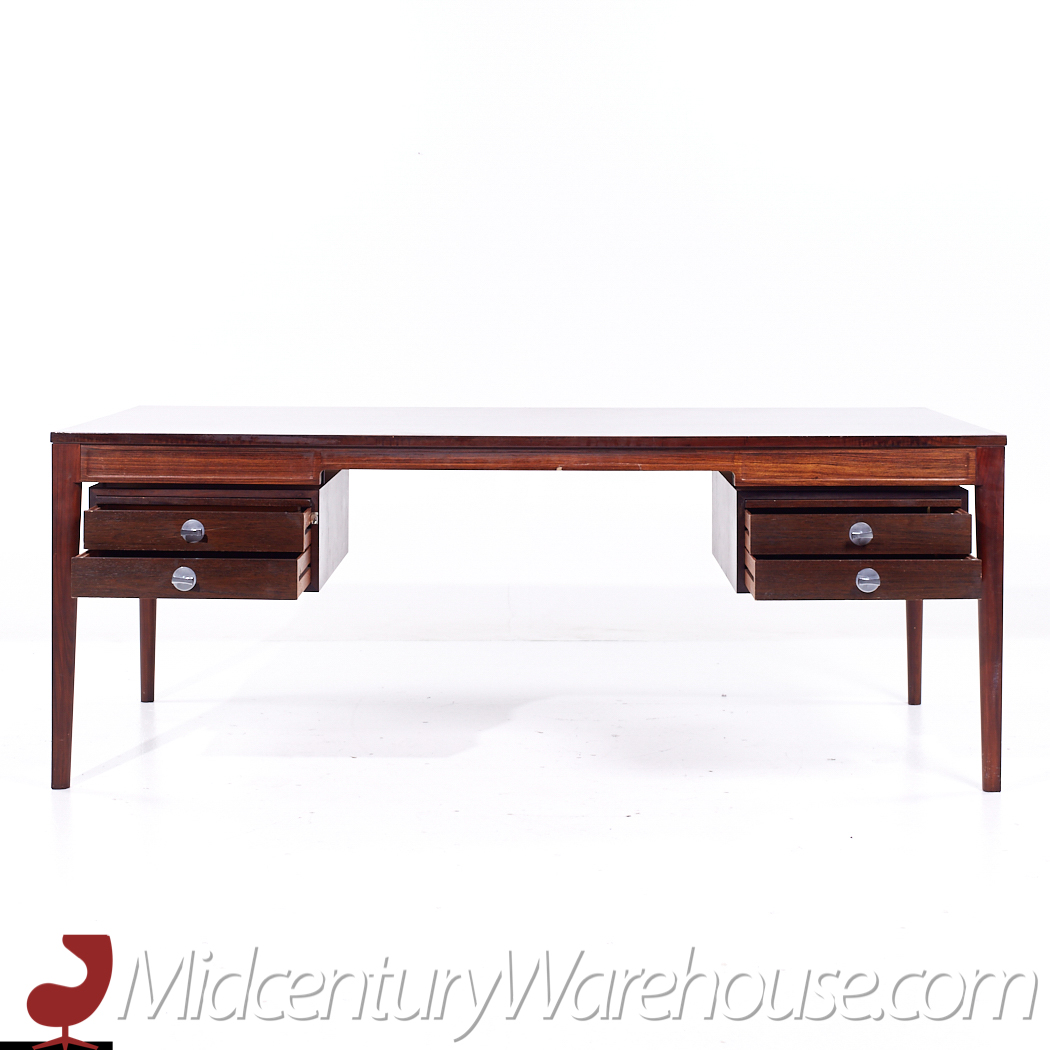 Finn Juhl for France and Sons Fd 951 Mid Century Rosewood Diplomat Desk