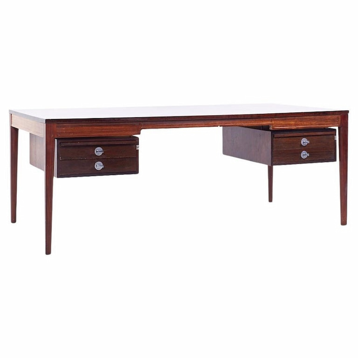 Finn Juhl for France and Sons Fd 951 Mid Century Rosewood Diplomat Desk