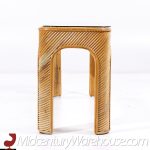 Gabriella Crespi Style Mid Century Pencil Reed Console Table