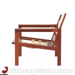 Illum Wikkelsø for Niels Eilersen Capella Model No. 4 Mid Century Teak Lounge Chairs - Pair