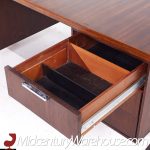 Imperial Mid Century Rosewood and Chrome Executive Desk