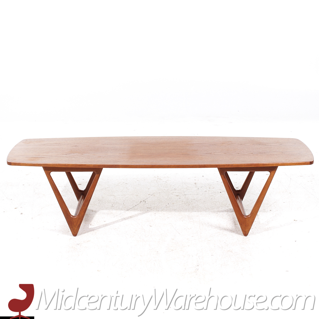 Kurt Ostervig for Jason Mobler Mid Century Danish Teak Coffee Table