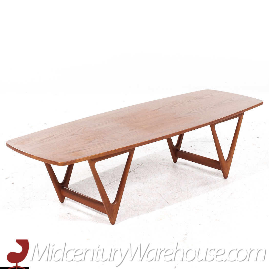 Kurt Ostervig for Jason Mobler Mid Century Danish Teak Coffee Table