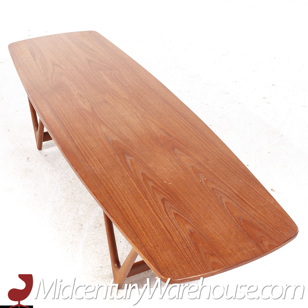 Kurt Ostervig for Jason Mobler Mid Century Danish Teak Coffee Table