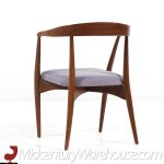Lawrence Peabody Mid Century Walnut Dining Chair - Pair