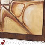 Macmillan Mid Century Abstract Acrylic on Canvas Painting