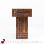 Mid Century Brutalist Copper Console Table