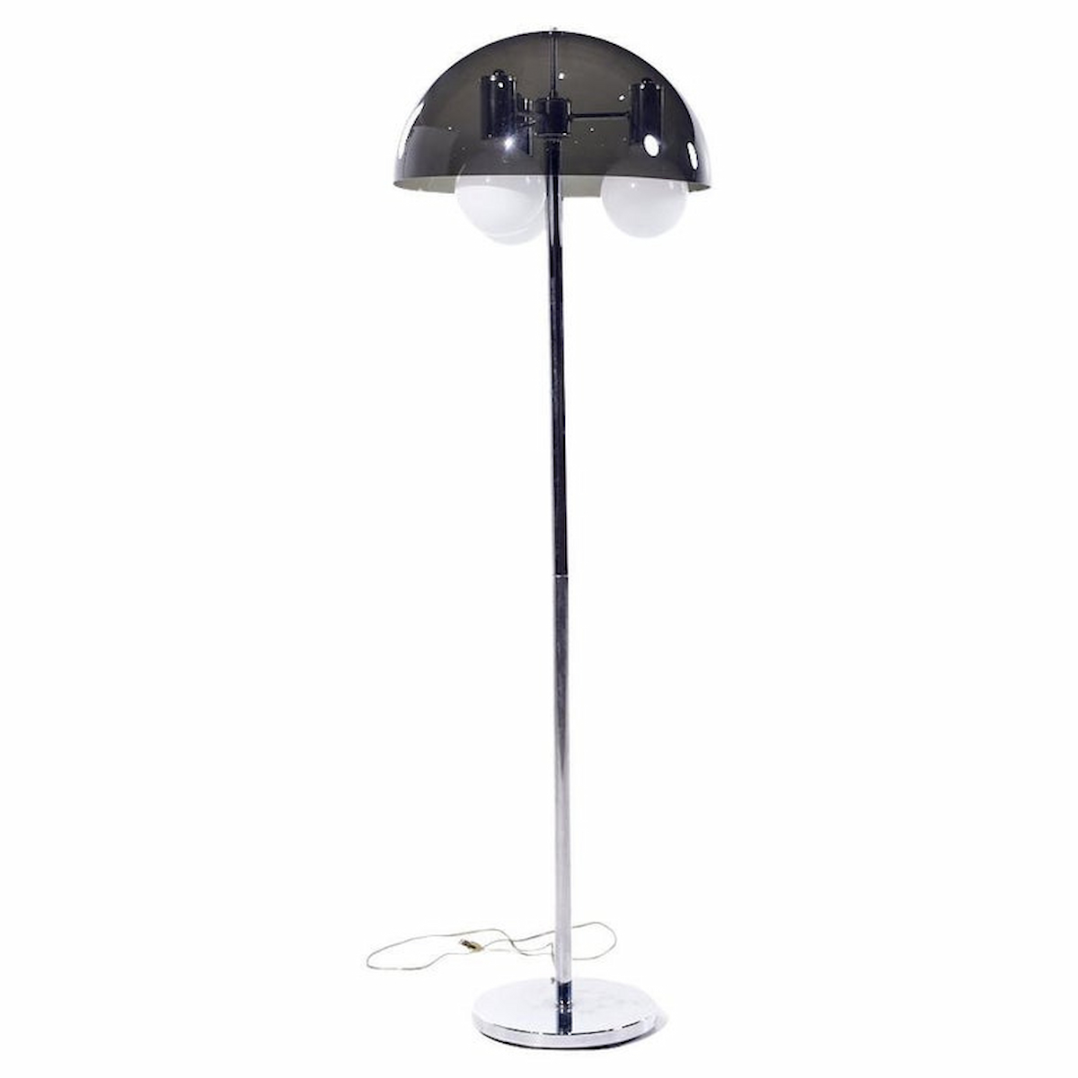 Mid Century Mushroom Chrome Floor Lamp