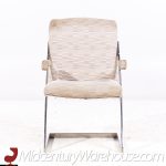 Milo Baughman Style Dia Mid Century Chrome Cantilever Z Dining Chairs - Set of 6