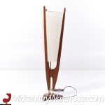 Modeline Mid Century Brass and Walnut Table Lamp