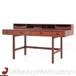 Peter Lovig Mid Century Danish Teak Flip Top Desk