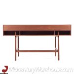 Peter Lovig Mid Century Danish Teak Flip Top Desk