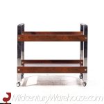 Richard Young for Merrow Associates Mid Century Rosewood and Chrome Serving Cart