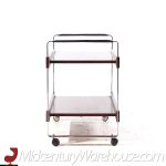 Richard Young for Merrow Associates Mid Century Rosewood and Chrome Serving Cart