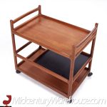 Johannes Andersen for Silkeborg Mid Century Danish Teak Bar Cart