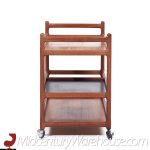 Johannes Andersen for Silkeborg Mid Century Danish Teak Bar Cart