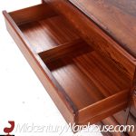 Westnofa Mid Century Danish Rosewood 8 Drawer Lowboy Dresser