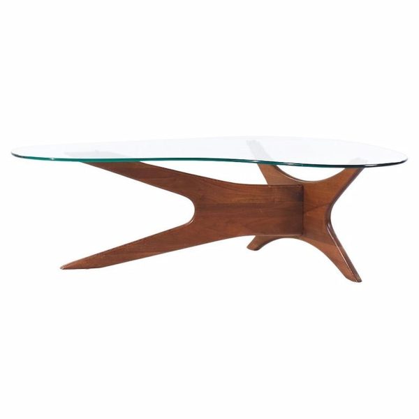 Adrian Pearsall Mid Century Walnut Jacks Coffee Table