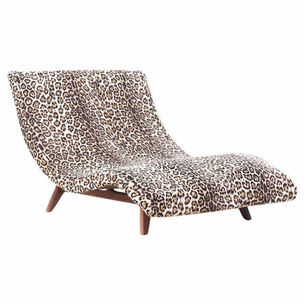 Adrian Pearsall for Craft Associates Mid Century Walnut Wave Chaise