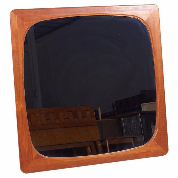 dyrlund mid century danish teak mirror