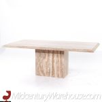 Ello Mid Century Travertine Dining Table