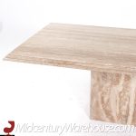 Ello Mid Century Travertine Dining Table