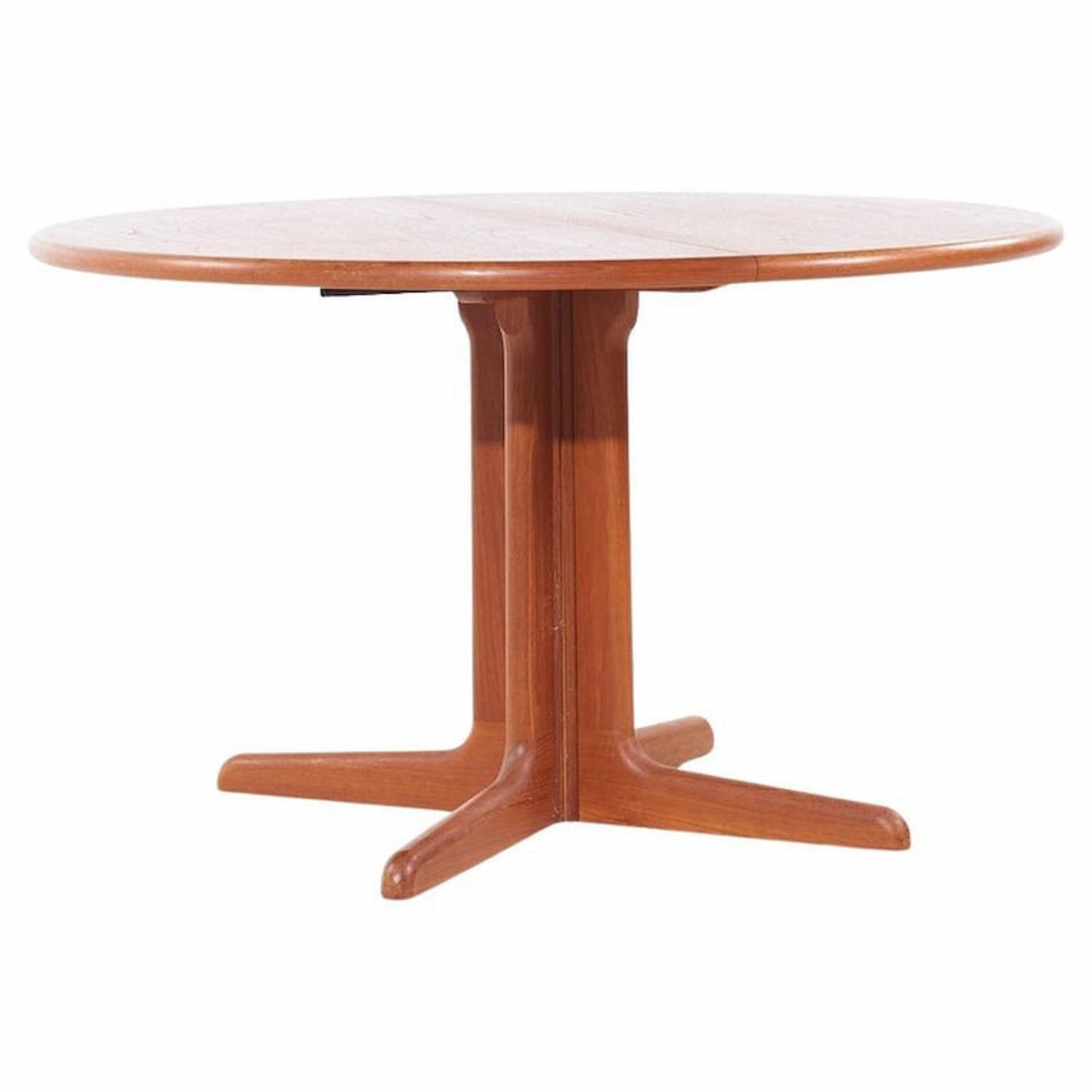 Gudme Mobelfabrik Mid Century Danish Teak Expanding Dining Table with 2  Leaves