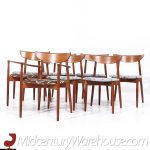 Harry Ostergaard for Moreddi Mid Century Teak Dining Chairs - Set of 8