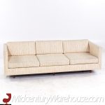 Harvey Probber Mid Century Walnut Cube Sofa