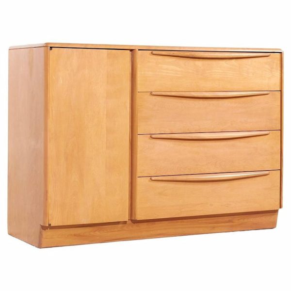 Heywood Wakefield Mid Century Maple 4-drawer Vanity Dresser