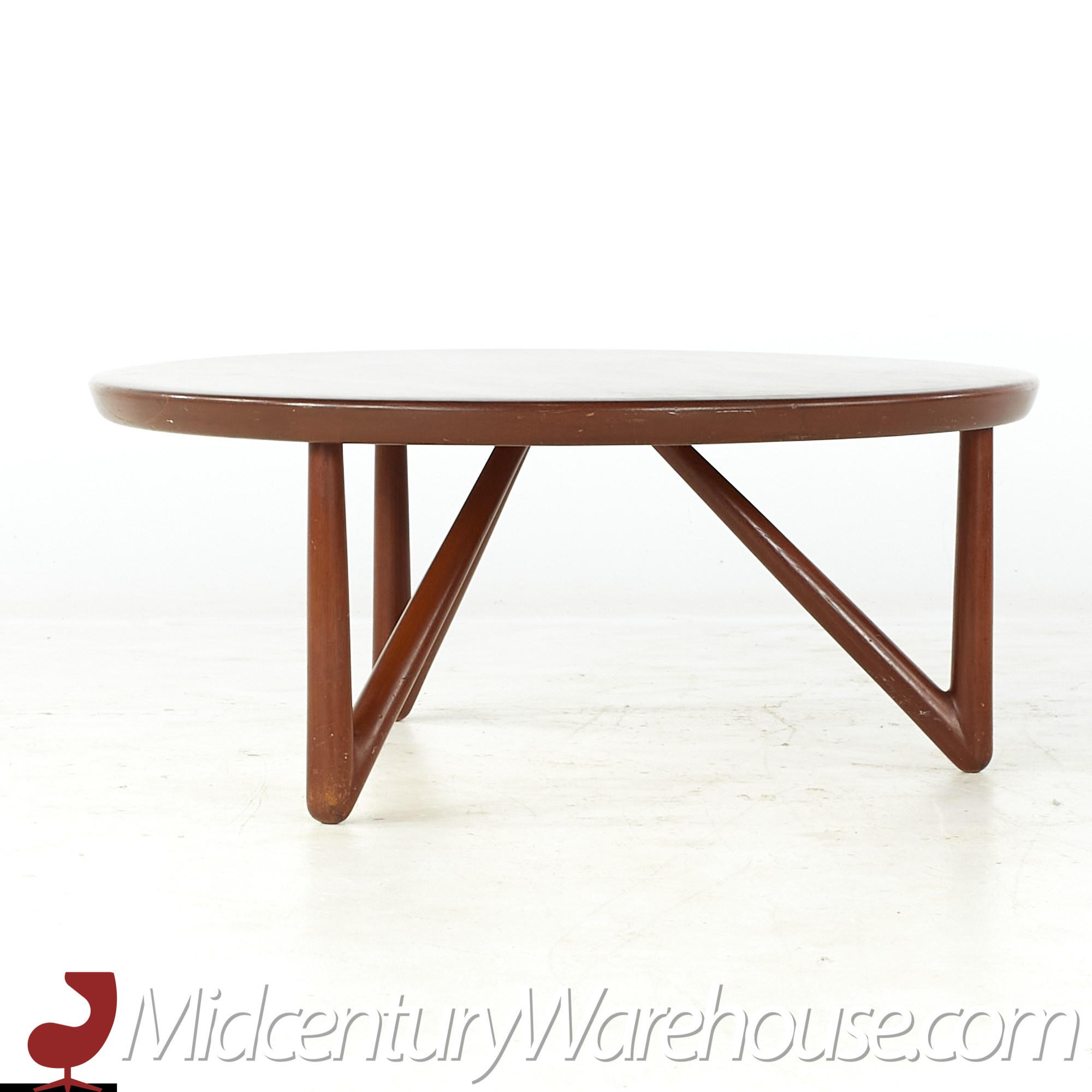 Ico Parisi Style Mid Century Teak Coffee Table