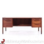 Jens Risom Mid Century Walnut Executive Desk