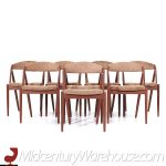 Kai Kristiansen Mid Century Danish Model 31 Teak Dining Chairs - Set of 8