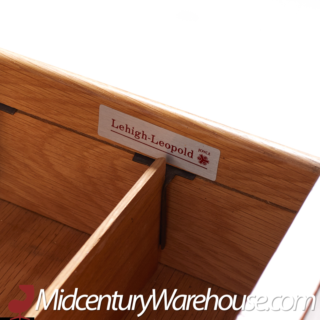 Leopold Mid Century Walnut and Chrome Corner Executive Desk