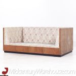 Milo Baughman Mid Century Rosewood Case Settees - Pair