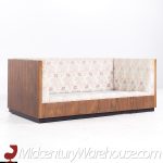 Milo Baughman Mid Century Rosewood Case Settees - Pair