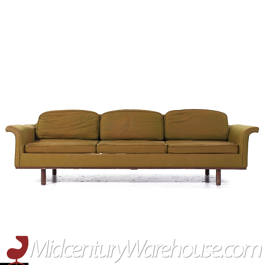 Milo Baughman Style Selig Imperial Mid Century Sofa