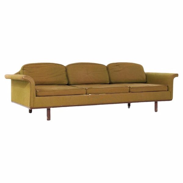 Milo Baughman Style Selig Imperial Mid Century Sofa