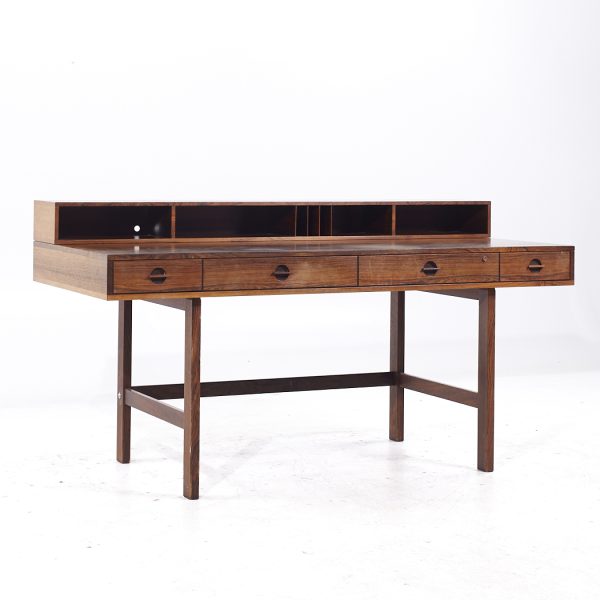 Peter Lovig Mid Century Danish Rosewood Flip Top Desk