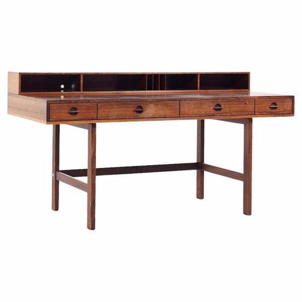 Peter Lovig Mid Century Danish Rosewood Flip Top Desk