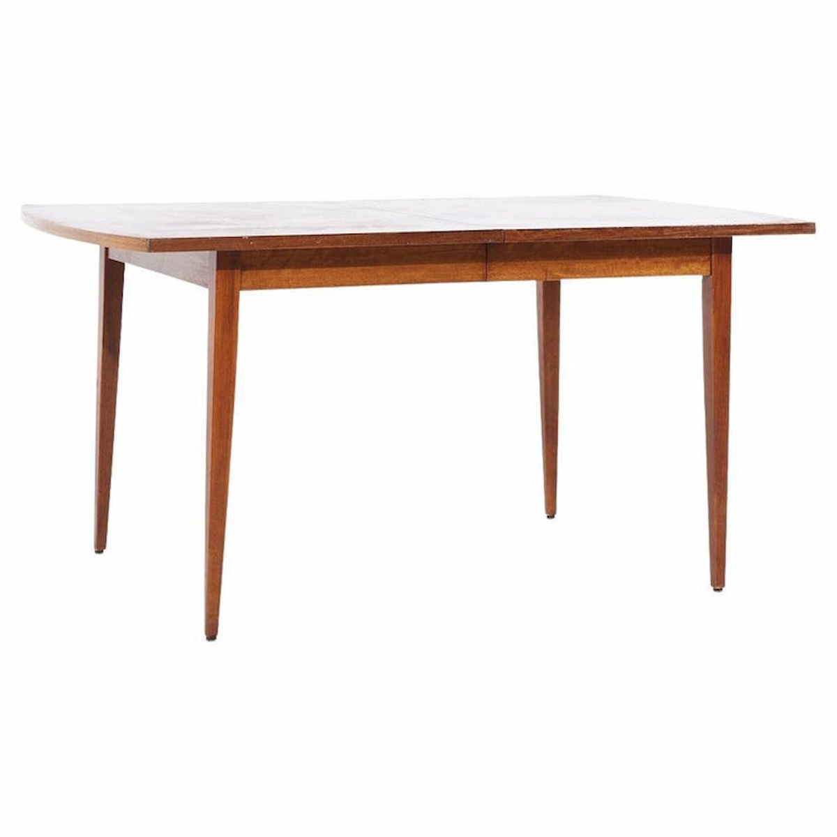 American of Martinsville Mid Century Walnut Expanding Dining Table with 3 Leaves