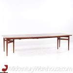 Arne Vodder Model 212 Mid Century Danish Teak Expanding Dining Table with 2 Leaves