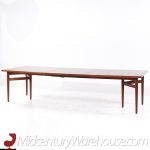 Arne Vodder Model 212 Mid Century Danish Teak Expanding Dining Table with 2 Leaves