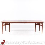 Arne Vodder Model 212 Mid Century Danish Teak Expanding Dining Table with 2 Leaves