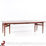 Arne Vodder Model 212 Mid Century Danish Teak Expanding Dining Table with 2 Leaves